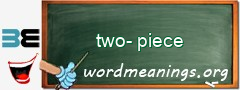 WordMeaning blackboard for two-piece